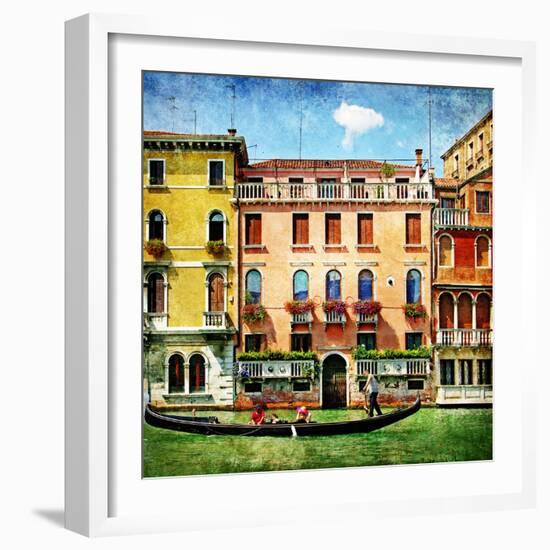 Colors Of Venice - Artistic Picture-Maugli-l-Framed Art Print