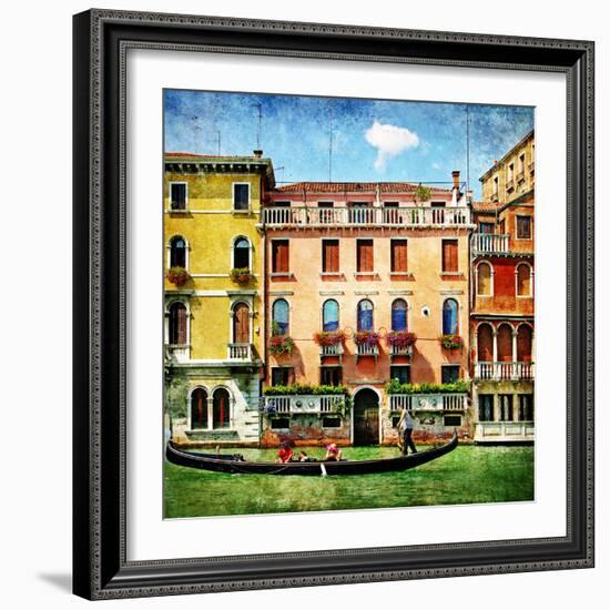 Colors Of Venice - Artistic Picture-Maugli-l-Framed Art Print