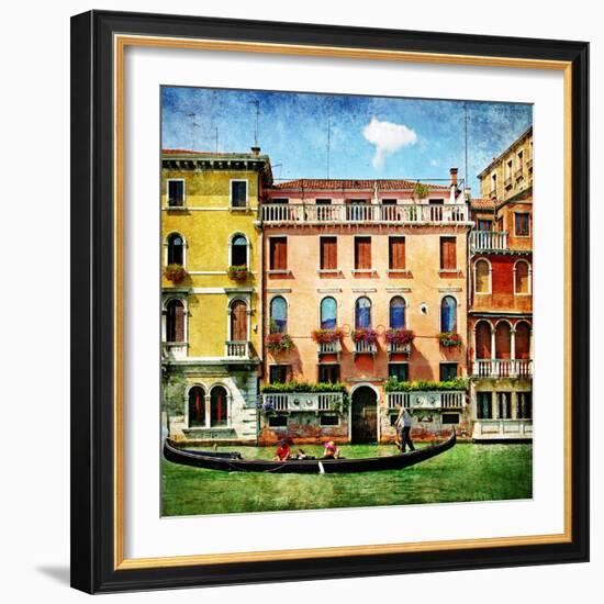 Colors Of Venice - Artistic Picture-Maugli-l-Framed Art Print