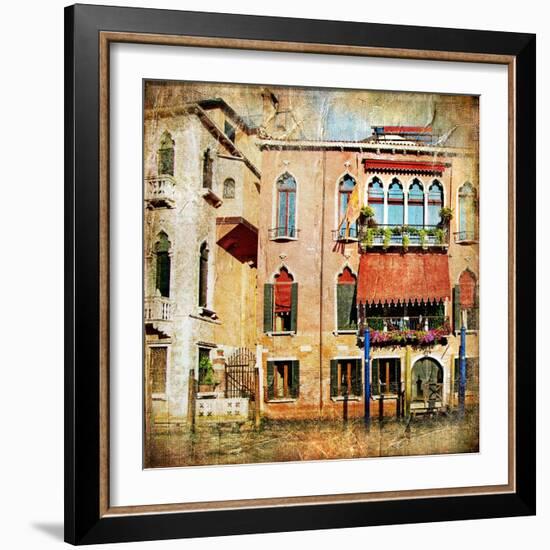 Colors Of Venice - Artwork In Painting Style Series-Maugli-l-Framed Art Print