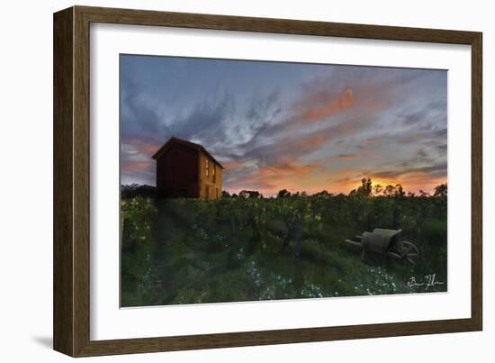 Colors Over The Vineyard-5fishcreative-Framed Giclee Print