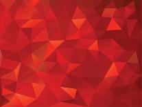 Abstract Geometrical Triangles Background-ColorValley-Art Print