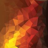 Abstract Geometrical Triangles Background-ColorValley-Art Print