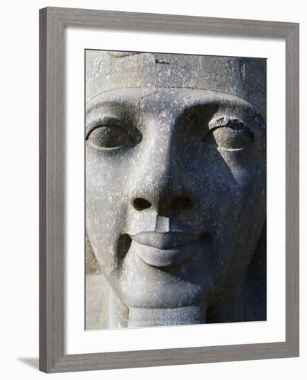 Colossal Head of Ramesses II, Entrance to Temple of Amun-null-Framed Photographic Print