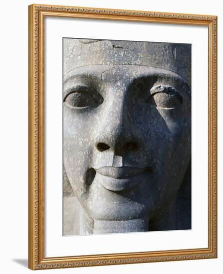 Colossal Head of Ramesses II, Entrance to Temple of Amun-null-Framed Photographic Print