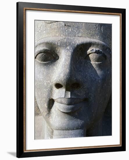 Colossal Head of Ramesses II, Entrance to Temple of Amun-null-Framed Photographic Print