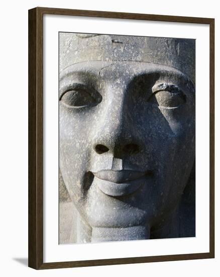 Colossal Head of Ramesses II, Entrance to Temple of Amun-null-Framed Photographic Print