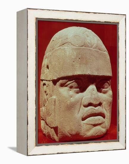 Colossal Head, Olmec-null-Framed Premier Image Canvas