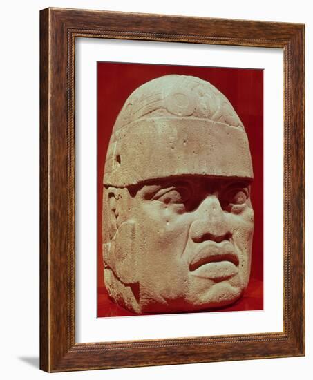 Colossal Head, Olmec-null-Framed Giclee Print