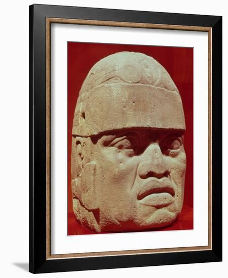 Colossal Head, Olmec-null-Framed Giclee Print