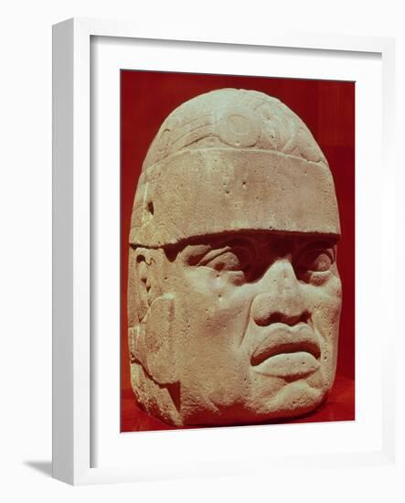 Colossal Head, Olmec-null-Framed Giclee Print