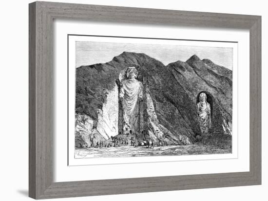 Colossal Idols, Upper Bamlan Valley, Afghanistan, 1895-Charles Barbant-Framed Giclee Print