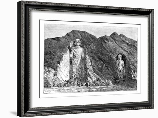 Colossal Idols, Upper Bamlan Valley, Afghanistan, 1895-Charles Barbant-Framed Giclee Print