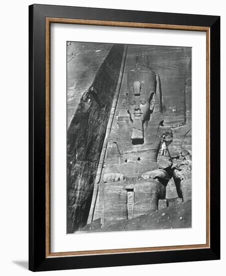 Colossal Statue, Egypt, 1852-Maxime Du Camp-Framed Giclee Print