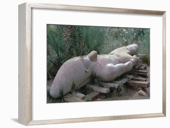 Colossal statue of Rameses I in situ, Memphis, Egypt, 13th century BC. Artist: Unknown-Unknown-Framed Giclee Print