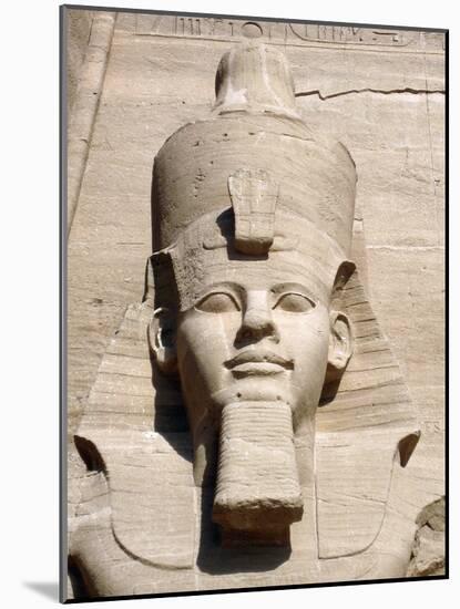 Colossal statue of Rameses II, Temple of Rameses II, Abu Simbel, Egypt-Werner Forman-Mounted Photographic Print