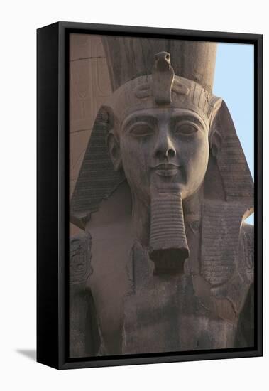 Colossal Statue of Ramses II-null-Framed Premier Image Canvas