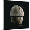 Colossal Stone Head of Warrior with Crested Helmet, from Numana, Province of Ancona-null-Mounted Giclee Print