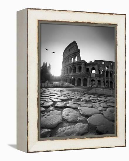 Colosseum and Via Sacra, Rome, Italy-Michele Falzone-Framed Premier Image Canvas