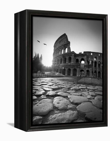 Colosseum and Via Sacra, Rome, Italy-Michele Falzone-Framed Premier Image Canvas