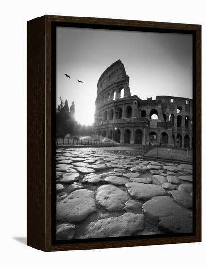 Colosseum and Via Sacra, Rome, Italy-Michele Falzone-Framed Premier Image Canvas