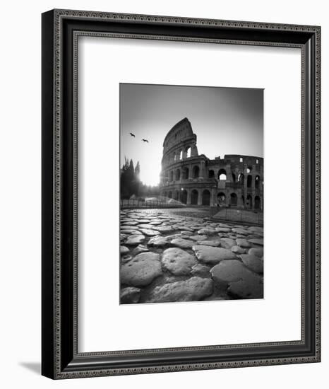 Colosseum and Via Sacra, Rome, Italy-Michele Falzone-Framed Photographic Print