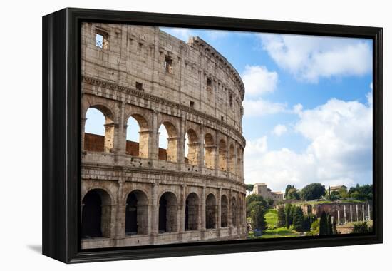 Colosseum (Flavian Amphitheatre), UNESCO World Heritage Site, Rome, Lazio, Italy, Europe-Nico Tondini-Framed Premier Image Canvas