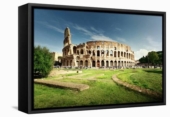 Colosseum in Rome, Italy-Iakov Kalinin-Framed Premier Image Canvas