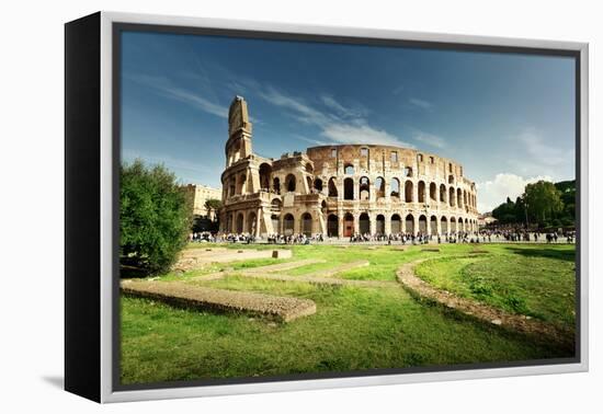 Colosseum in Rome, Italy-Iakov Kalinin-Framed Premier Image Canvas