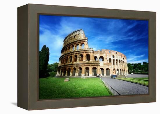 Colosseum in Rome, Italy-Iakov Kalinin-Framed Premier Image Canvas