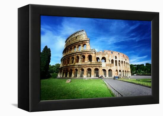 Colosseum in Rome, Italy-Iakov Kalinin-Framed Premier Image Canvas