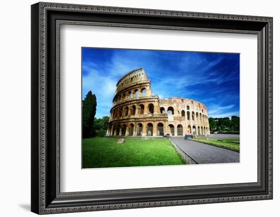 Colosseum in Rome, Italy-Iakov Kalinin-Framed Photographic Print