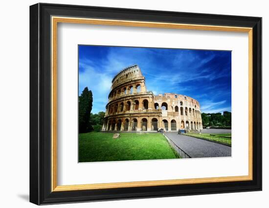 Colosseum in Rome, Italy-Iakov Kalinin-Framed Photographic Print