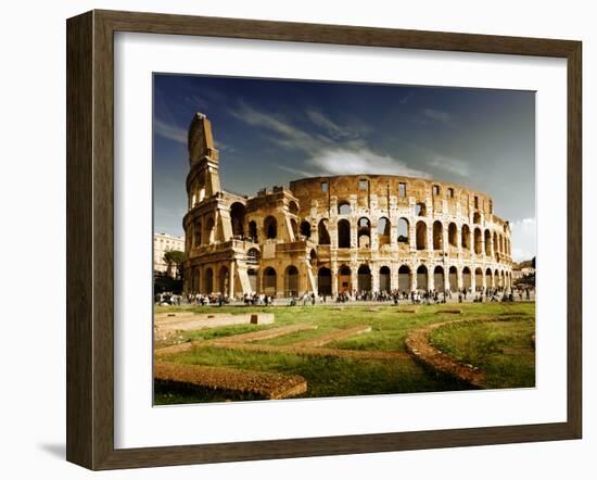 Colosseum in Rome, Italy-Iakov Kalinin-Framed Photographic Print