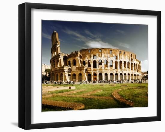 Colosseum in Rome, Italy-Iakov Kalinin-Framed Photographic Print