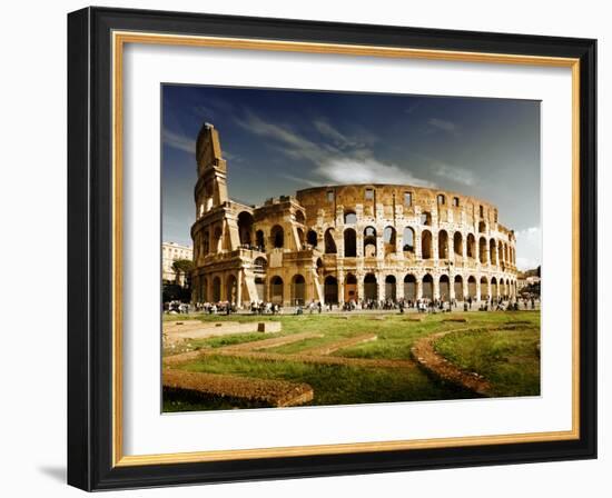 Colosseum in Rome, Italy-Iakov Kalinin-Framed Photographic Print