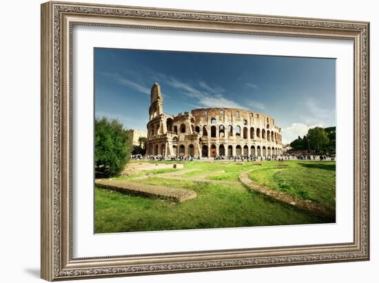 Colosseum in Rome, Italy-Iakov Kalinin-Framed Photographic Print