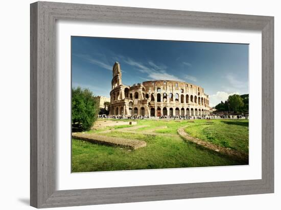 Colosseum in Rome, Italy-Iakov Kalinin-Framed Photographic Print