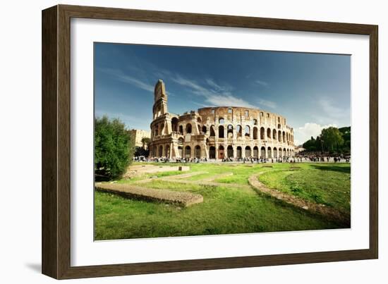 Colosseum in Rome, Italy-Iakov Kalinin-Framed Photographic Print