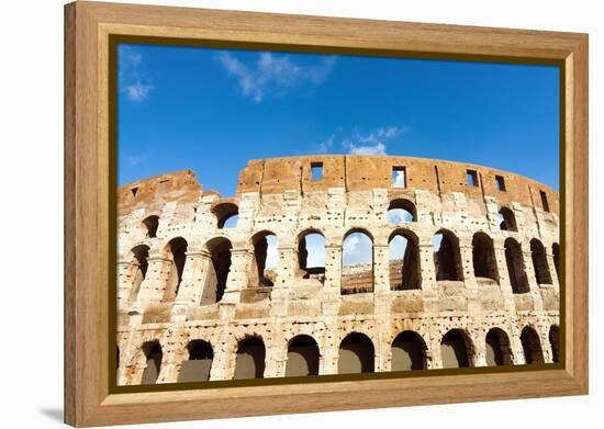 Colosseum or Flavian Amphitheatre, Rome, Latium, Italy, Europe-Nico Tondini-Framed Premier Image Canvas