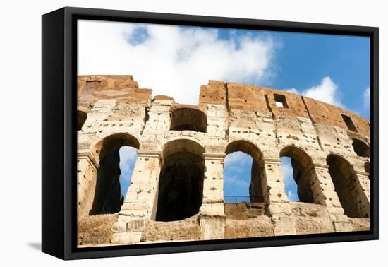 Colosseum or Flavian Amphitheatre, Rome, Latium, Italy, Europe-Nico Tondini-Framed Premier Image Canvas