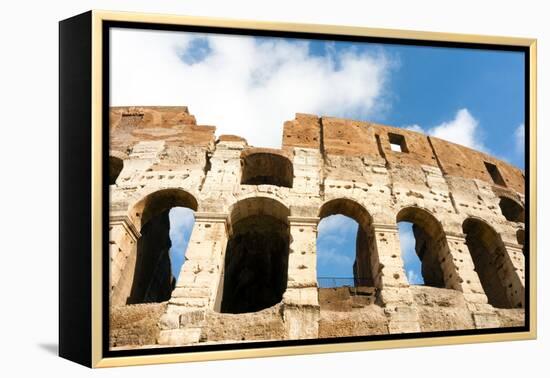 Colosseum or Flavian Amphitheatre, Rome, Latium, Italy, Europe-Nico Tondini-Framed Premier Image Canvas