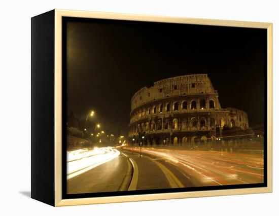 Colosseum Ruins at Night, Rome, Italy-Bill Bachmann-Framed Premier Image Canvas