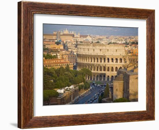 Colosseum, View from Altare Della Patria, Rome, Lazio, Italy, Europe-Marco Cristofori-Framed Photographic Print