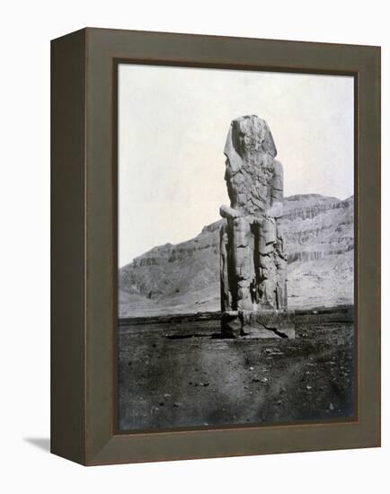 Colossi of Memnon, Thebes, Egypt, 1852-null-Framed Premier Image Canvas