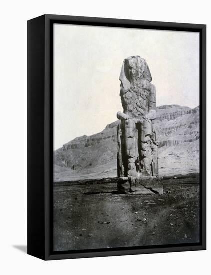 Colossi of Memnon, Thebes, Egypt, 1852-null-Framed Premier Image Canvas