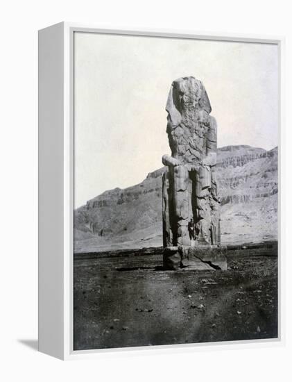 Colossi of Memnon, Thebes, Egypt, 1852-null-Framed Premier Image Canvas