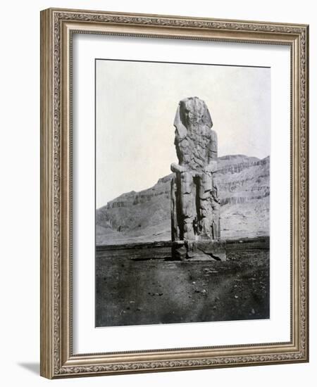 Colossi of Memnon, Thebes, Egypt, 1852-null-Framed Giclee Print