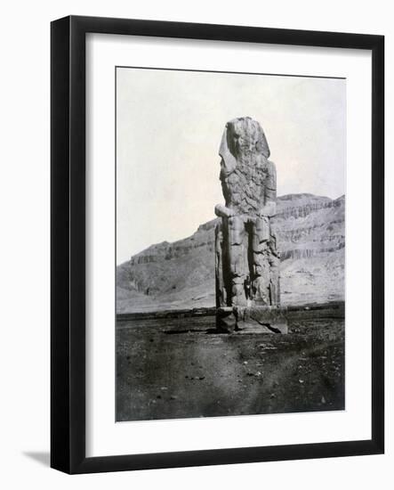 Colossi of Memnon, Thebes, Egypt, 1852-null-Framed Giclee Print