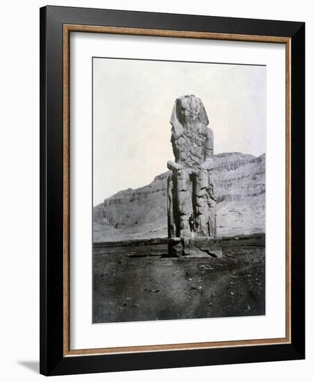 Colossi of Memnon, Thebes, Egypt, 1852-null-Framed Giclee Print